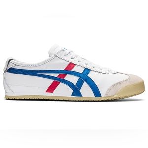 Onitska Tiger Asics Mexico 66 Red white blue sneakers Unisex Men’s 7 / Women 8.5